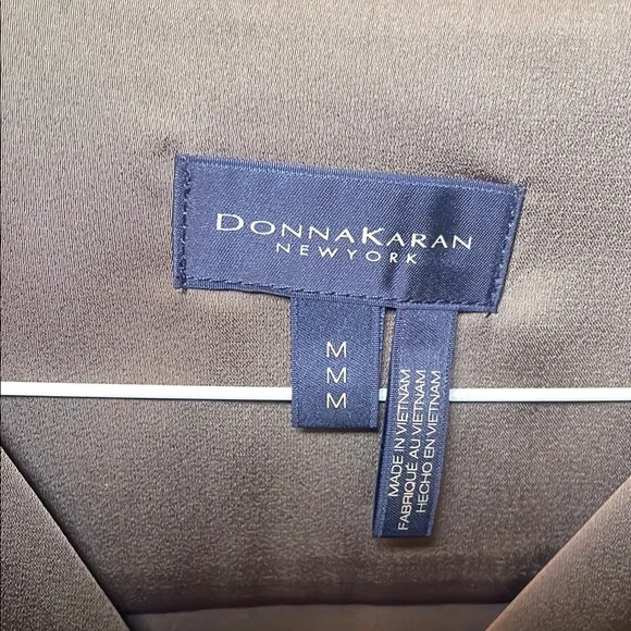 DONNA KARAN OLIVE GREEN BLOUSE - Picture 4 of 10